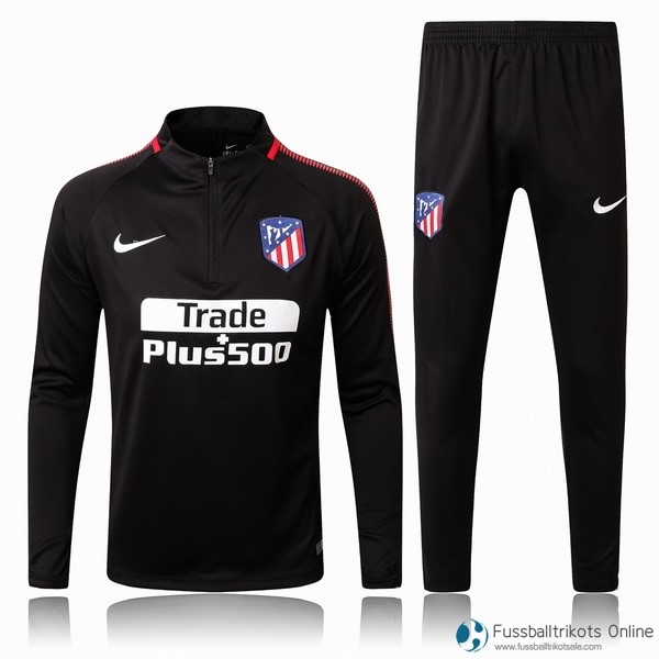 Atletico Madrid Trainingsanzug 2017-18 Schwarz Fussballtrikots Günstig